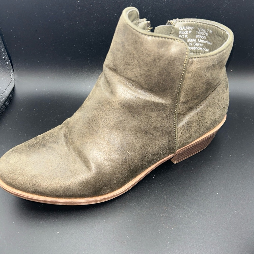 Stylish Olive Ankle Booties
